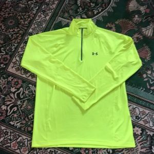 Men’s medium Under Armour neon 1/4 zip